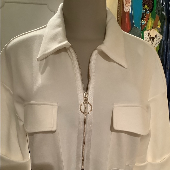 Pocket and zipper detailed midi dress. - Picture 7 of 11